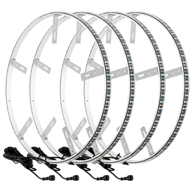 Oracle LED Illuminated Wheel Rings - Double LED - Blue-Light Strip LED-ORACLE Lighting