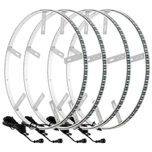 Load image into Gallery viewer, Oracle LED Illuminated Wheel Rings - Double LED - Blue-Light Strip LED-ORACLE Lighting