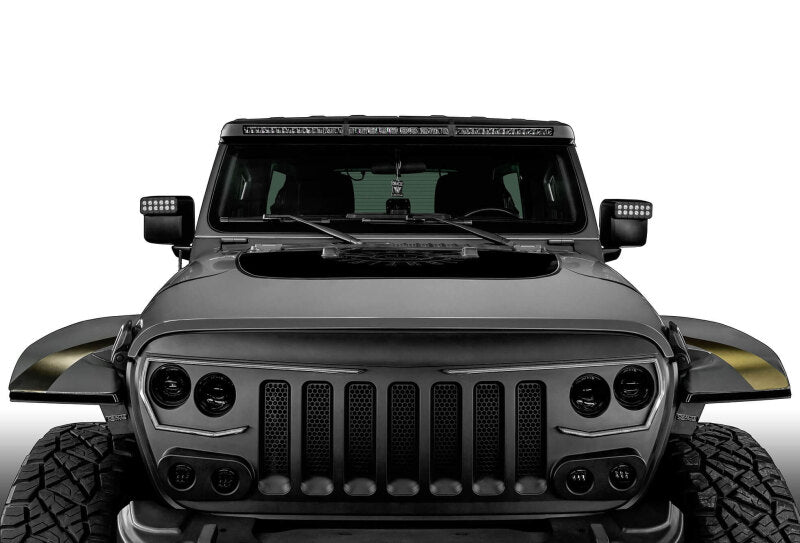 ORL5917-023-Oracle Jeep Wrangler JL/Gladiator JT Integrated Windhsiled LED Light Bar System-Light Mounts-ORACLE Lighting