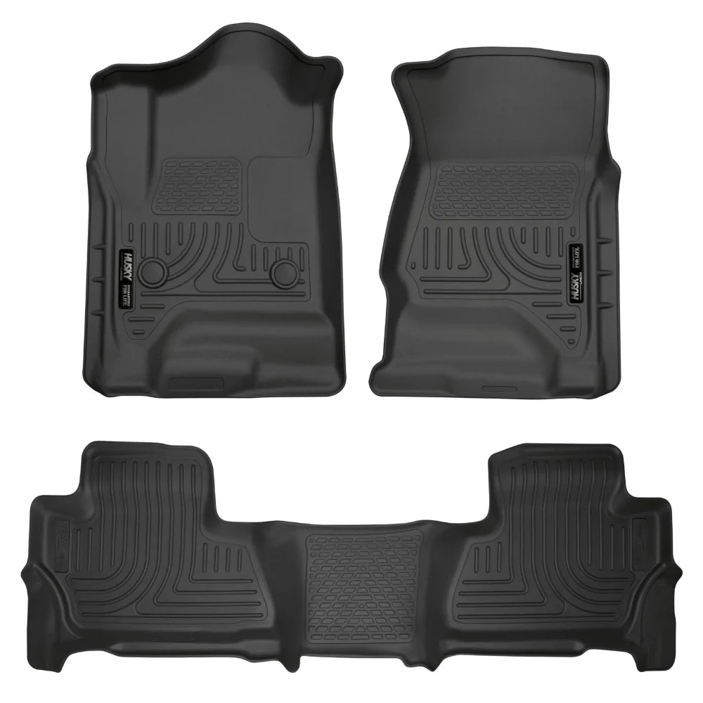 Husky Liners 2015 Chevy/GMC Tahoe/Yukon WeatherBeater Combo Black Floor Liners - Husky Liners HSL99201