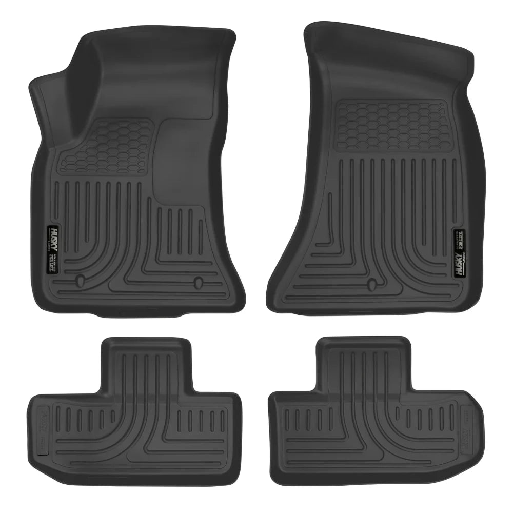Husky Liners 16-22 Dodge Challenger (RWD) Front & Second Row Black Floor Liners - Husky Liners HSL99171