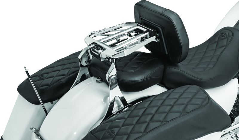 KUR5746-Kuryakyn Neo Driver & Passenger Backrest Chrome-Seats-Kuryakyn