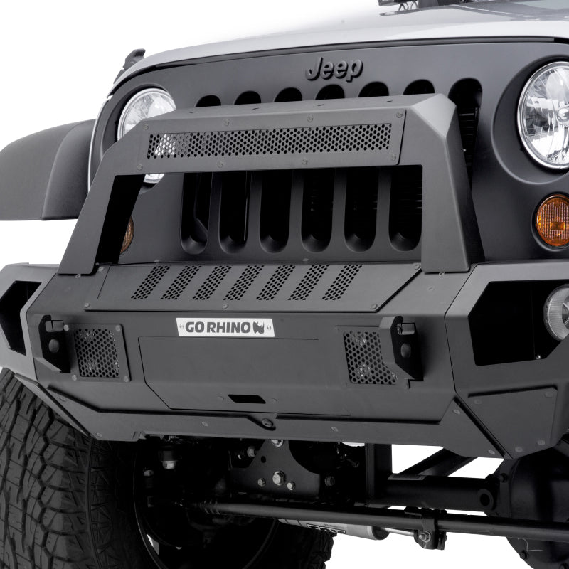 GOR25101T-Go Rhino 07-20 Jeep Wrangler JL/JLU/JK/JKU/Gladiator JT Trailline 10 Light Mount Bar-Bumpers - Steel-Go Rhino
