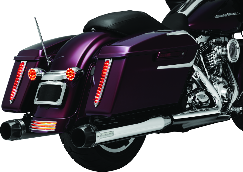 KUR863-Kuryakyn Billet Antenna Round/Grooved Chrome-Antennas-Kuryakyn