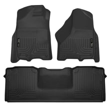 Load image into Gallery viewer, Husky Liners 10-12 Dodge Ram 2500/3500 Mega Cab WeatherBeater Combo Black Floor Liners - Husky Liners HSL99041