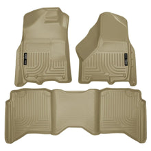 Load image into Gallery viewer, Husky Liners 2012 Dodge Ram 1500/2500/3500 Crew Cab WeatherBeater Combo Tan Floor Liners - Husky Liners HSL99003