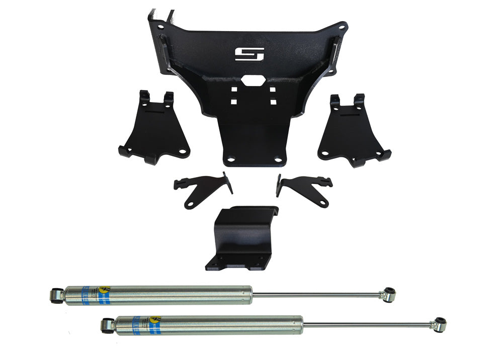 -Superlift 05-23 F-250/350 4WD Dual Steering Stabilizer Kit w/ Bilstein Shocks - No Lift Required-Steering Stabilizer-Superlift