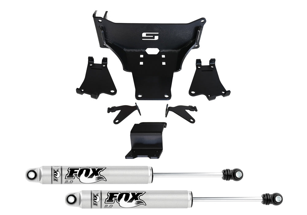 -Superlift 05-22 F250/350 4WD Dual Steering Stabilizer Kit w/ Fox 2.0 Shocks (No Lift Req)-Steering Stabilizer-Superlift