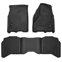 Load image into Gallery viewer, Husky Liners 2012 Dodge Ram 1500/2500 Crew Cab WeatherBeater Combo Black Floor Liners - Husky Liners HSL99001