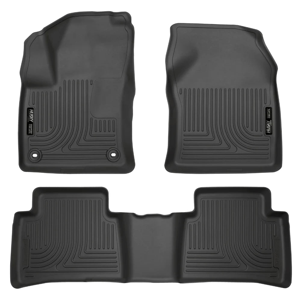 Husky Liners 2016 Toyota Prius Weatherbeater Black Front & 2nd Seat Floor Liners (Footwell Coverage) - Husky Liners HSL98991