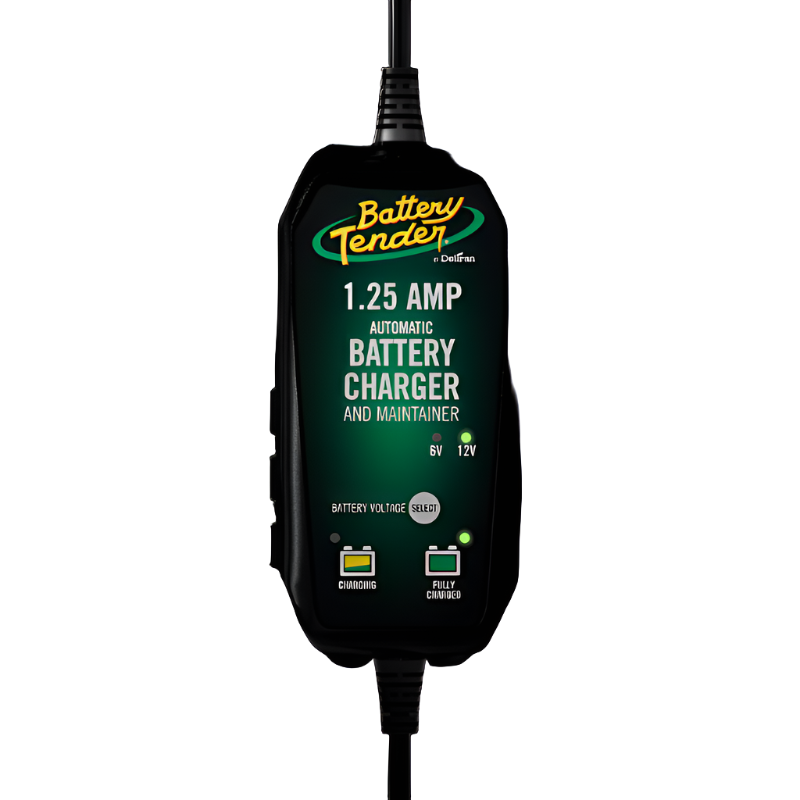 Battery Tender 6V 12V 1.25AMP Selectable Battery Charger-Battery Chargers-Battery Tender