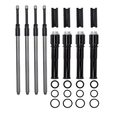 S&S Cycle 2017+ M8 Models Quickee Pushrods w/ Gloss Black Covers-Push Rods-S&S Cycle
