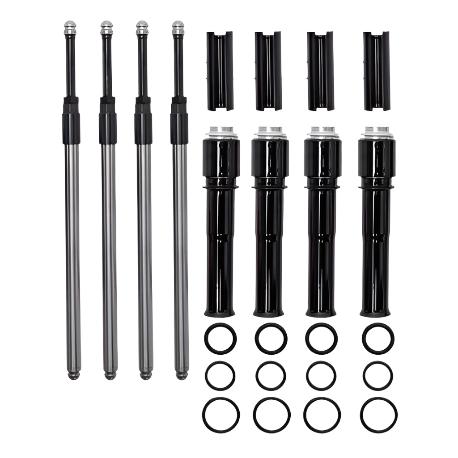 S&S Cycle 99-17 BT Models Quickee Pushrods w/ Gloss Black Covers-Push Rods-S&S Cycle