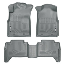 Load image into Gallery viewer, Husky Liners 05-13 Toyota Tacoma WeatherBeater Combo Grey Floor Liners - Husky Liners HSL98952