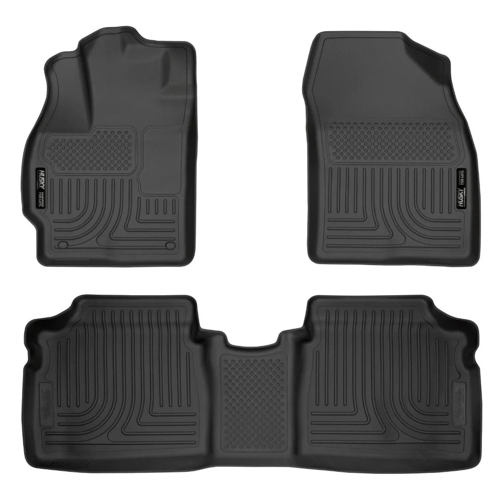 Husky Liners 10-12 Toyota Prius WeatherBeater Combo Black Floor Liners - Husky Liners HSL98921