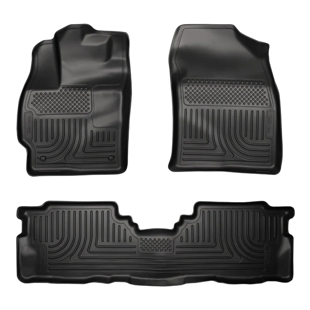Husky Liners 2012 Toyota Prius v WeatherBeater Combo Black Floor Liners - Husky Liners HSL98911