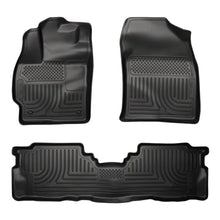 Load image into Gallery viewer, Husky Liners 2012 Toyota Prius v WeatherBeater Combo Black Floor Liners - Husky Liners HSL98911