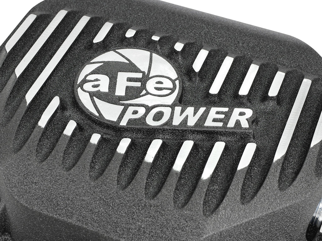 aFe AFE Rear Differential Cover (Black Machined; Pro Series); Dodge/RAM 94-14 Corporate 9.25 (12-Bolt)