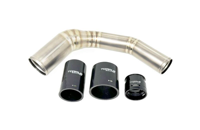 TQSTS-SU-812-Torque Solution 2022+ Subaru WRX / 19-23 Subaru Ascent Titanium Top Mount Charge Pipe - Brushed-Air Intake Components-Torque Solution