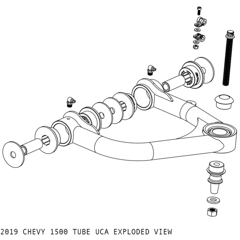 CMBCAM-210065-Camburg Chevy/GMC 1500 2WD/4WD 19-23 1.25in Performance Uniball Upper Arms-Suspension Arms & Components-Camburg