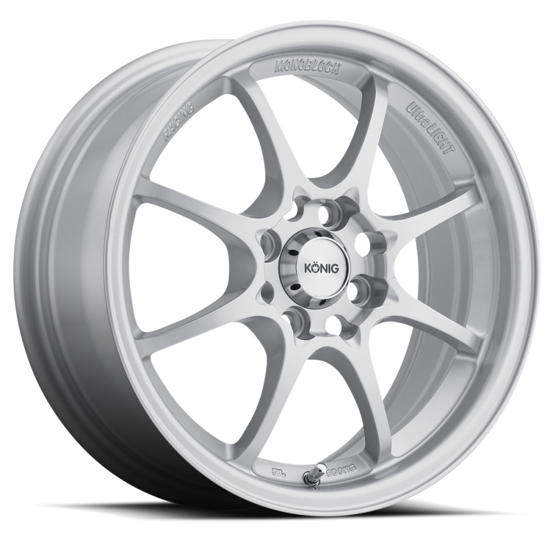 KNGHE65D0440S-Konig Helium 15x6.5 4x100 ET40 Silver-Wheels - Cast-Konig