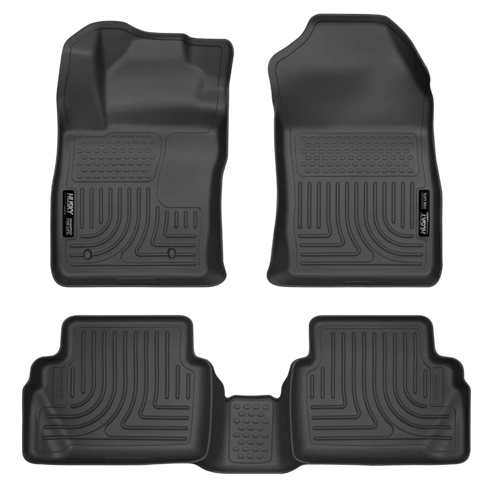 Husky Liners 11-12 Ford Fiesta WeatherBeater Combo Black Floor Liners - Husky Liners HSL98751