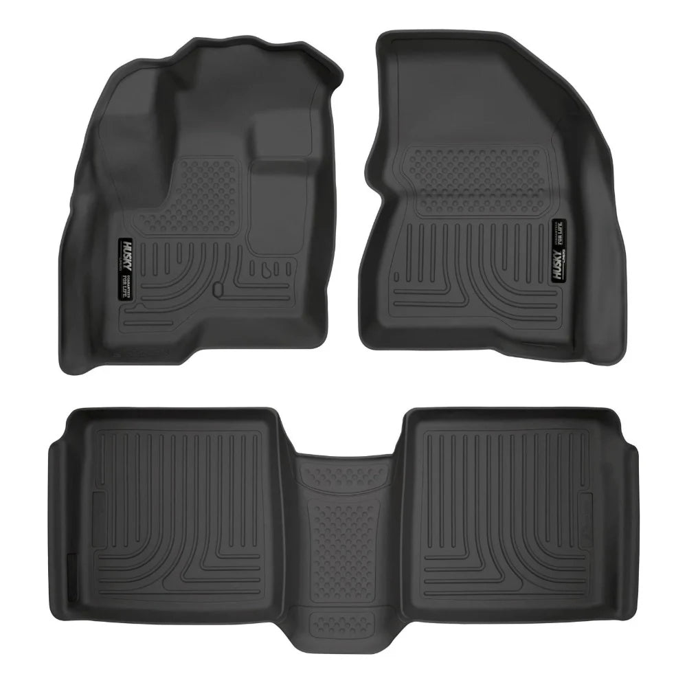 Husky Liners 09-12 Ford Flex/10-12 Lincoln MKT WeatherBeater Combo Black Floor Liners - Husky Liners HSL98741