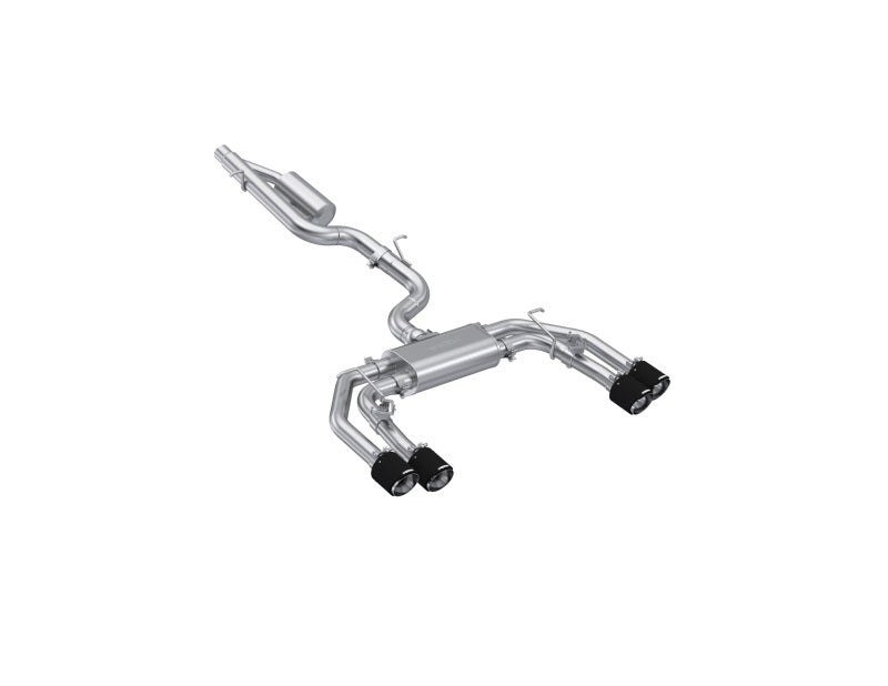 MBRPS46193CF-MBRP 2022+ Audi S3 3in Cat Back w/ Quad Carbon Fiber Tips- T304-Catback-MBRP