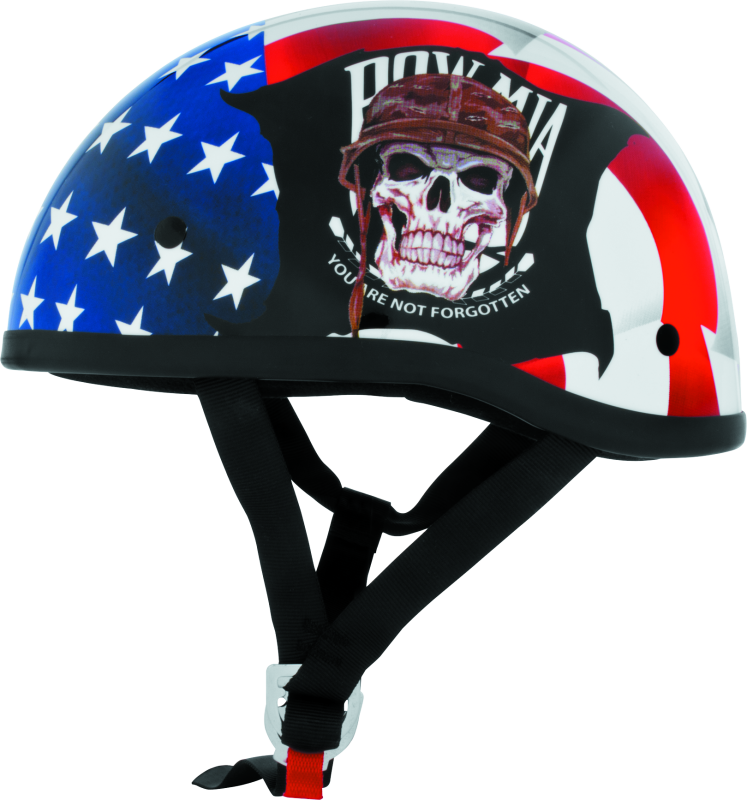 SKL646959-Skid Lids POW MIA Original Helmet - Large-Helmets and Accessories-Skid Lid