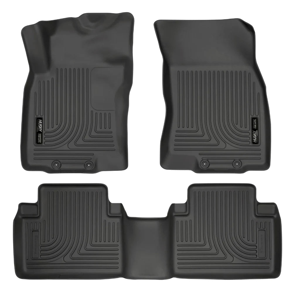 Husky Liners WeatherBeater 14 Nissan Rogue Front & Second Row Black Floor Liners - Husky Liners HSL98671