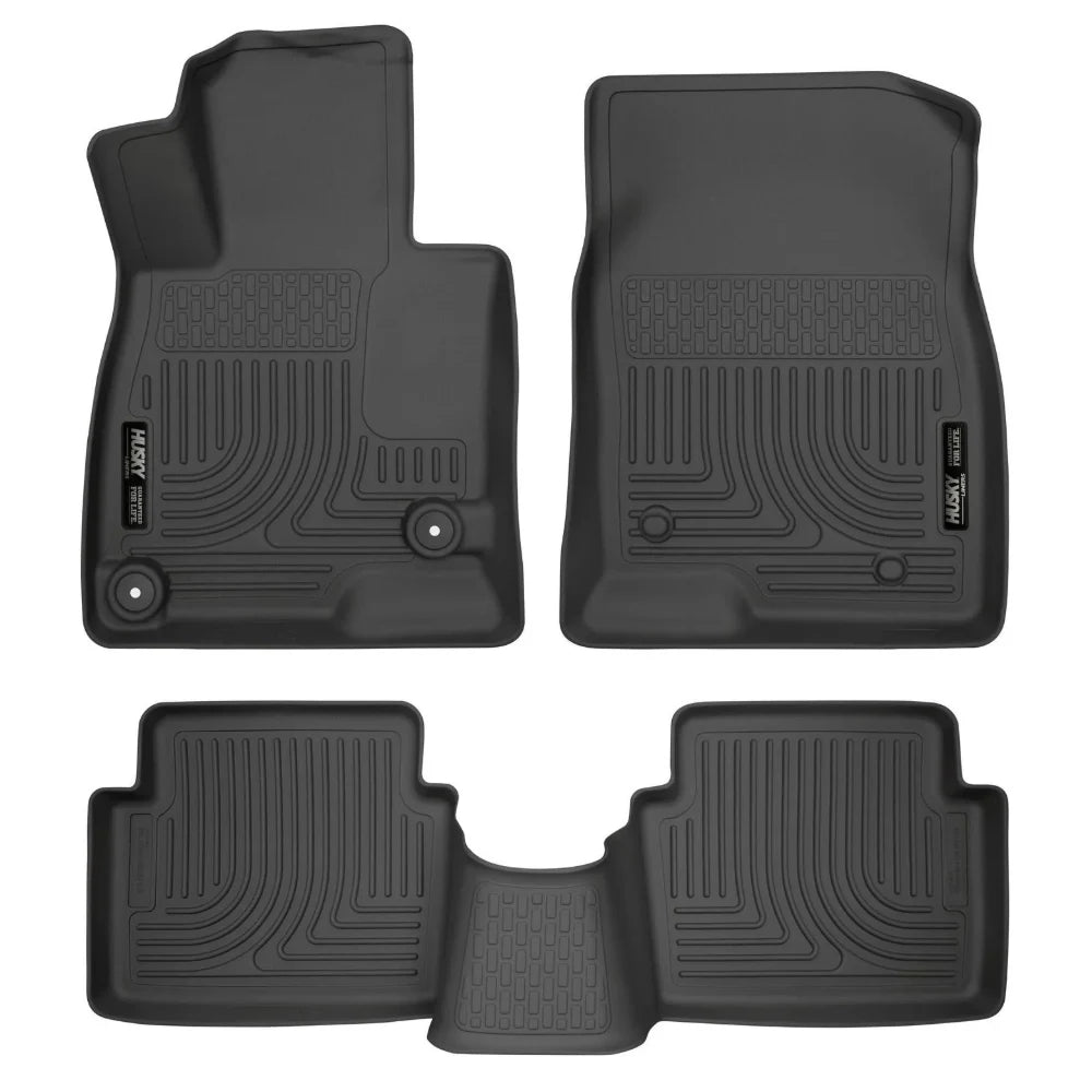 Husky Liners WeatherBeater 14 Mazda 3 Hatch&Sedan Front & Second Row Black Floor Liners - Husky Liners HSL98651