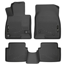Load image into Gallery viewer, Husky Liners WeatherBeater 14 Mazda 3 Hatch&amp;Sedan Front &amp; Second Row Black Floor Liners - Husky Liners HSL98651