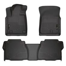 Load image into Gallery viewer, Husky Liners 07-11 Toyota Tundra Double/CrewMax Cab WeatherBeater Combo Black Floor Liners - Husky Liners HSL98581