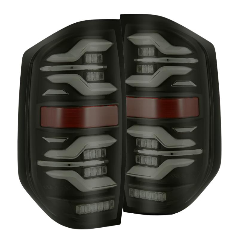 ARX672040-AlphaRex 14-21 Toyota Tundra LUXX LED Taillights Blk w/Activ Light/Seq Signal-Headlights-AlphaRex