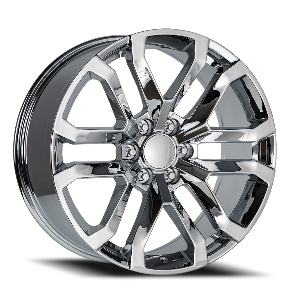 Factory Reproductions Factory Reproductions FR 95 2019 GMC Denali Replica CH 22x9 +24 6x139.7mm 78.1mm Chrome