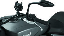 Load image into Gallery viewer, KUR1892-Kuryakyn Raised Mirror Mnt Adapters Gloss Black-Rear View Mirrors-Kuryakyn
