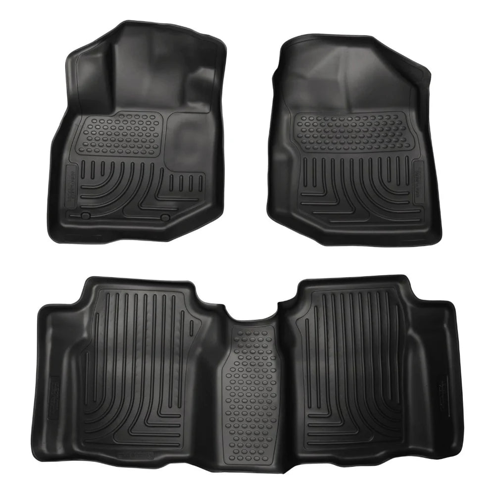 Husky Liners 09-12 Honda Fit WeatherBeater Combo Black Floor Liners - Husky Liners HSL98491