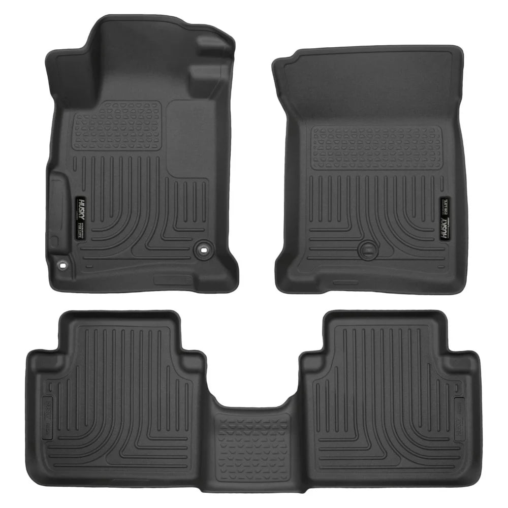 Husky Liners 2013 Honda Accord WeatherBeater Black Front & 2nd Seat Floor Liners (4-Door Sedan Only) - Husky Liners HSL98481
