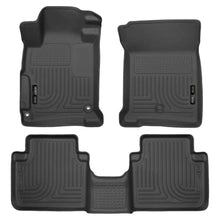 Load image into Gallery viewer, Husky Liners 2013 Honda Accord WeatherBeater Black Front &amp; 2nd Seat Floor Liners (4-Door Sedan Only) - Husky Liners HSL98481