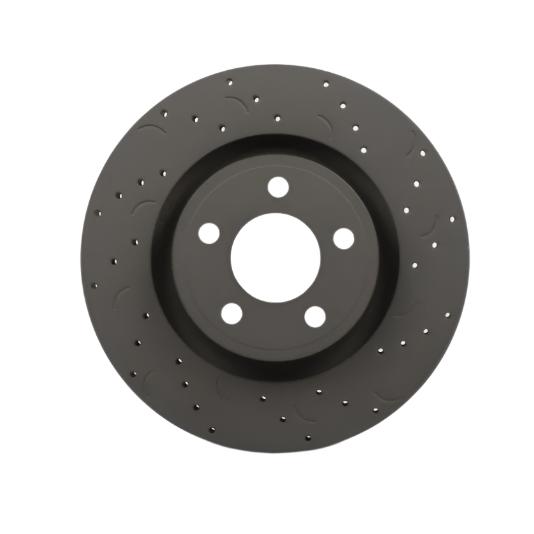 HAWKHTC4466-Hawk Talon 2006 Dodge Ram 1500 Extended Crew Cab Pickup Drilled and Slotted Front Brake Rotor Set-Brake Rotors - Slot & Drilled-Hawk Performance
