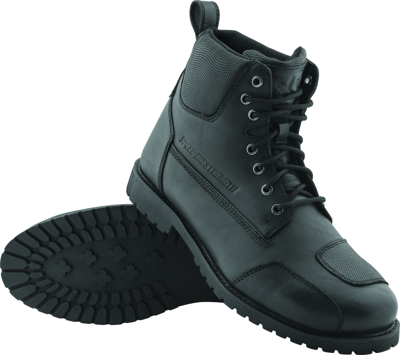 SAS889554-Speed and Strength Call to Arms Boot Black - 10-Motorcycle Boots-Speed and Strength