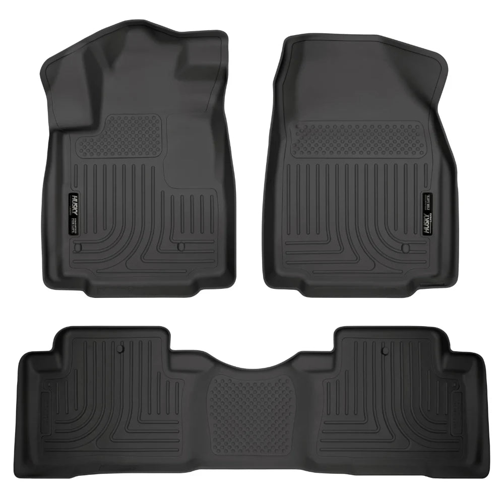 Husky Liners 09-12 Honda Pilot (All) WeatherBeater Combo Black Floor Liners (One Piece for 2nd Row) - Husky Liners HSL98421