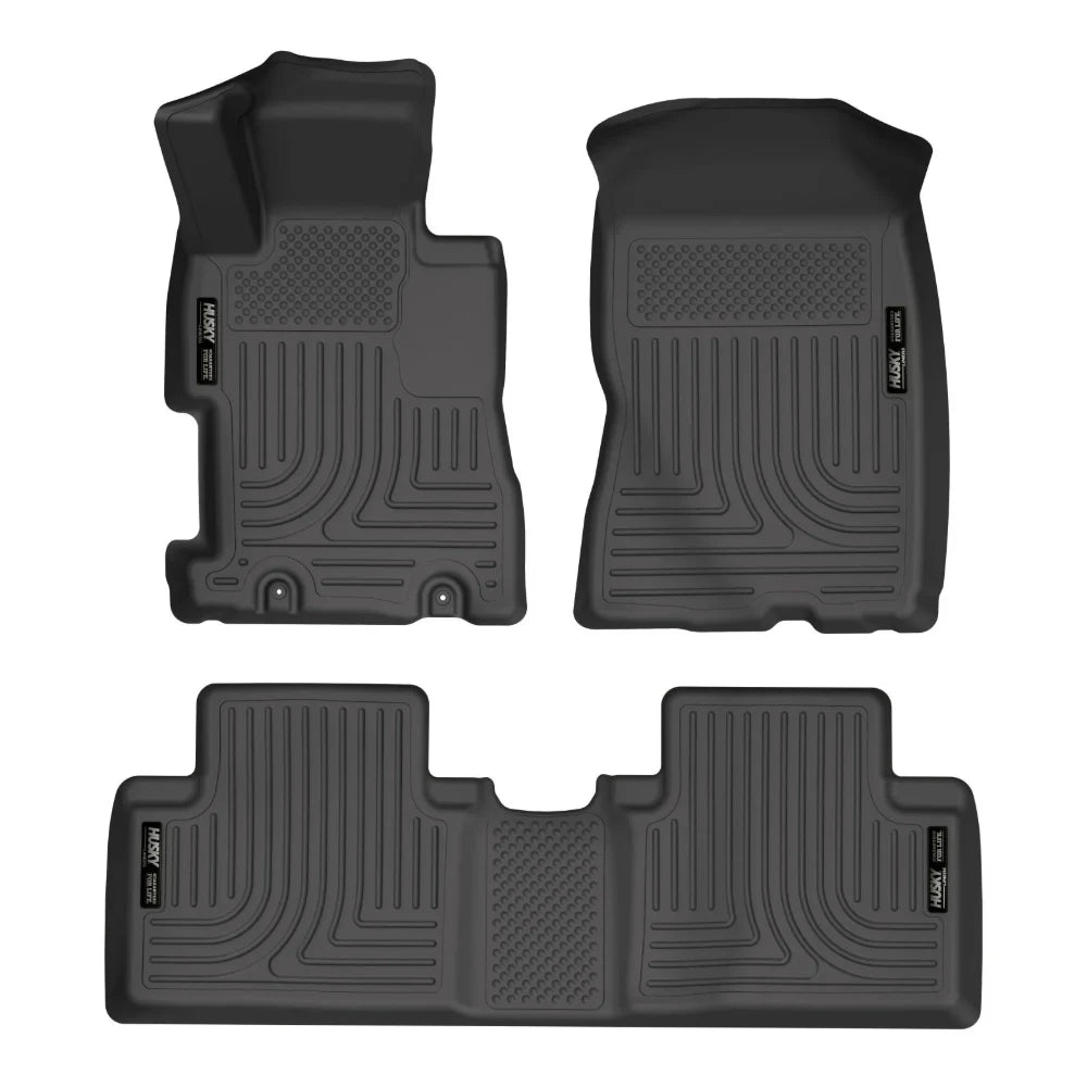 Husky Liners 06-11 Honda Civic (4DR) WeatherBeater Combo Black Floor Liners - Husky Liners HSL98411