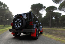 Load image into Gallery viewer, RALMF54-UR-RD/BLK-Rally Armor 18-24 Jeep JL Wrangler Red UR Mud Flap w/Black Logo-Mud Flaps-Rally Armor