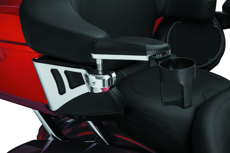 KUR8955-Kuryakyn Passenger Armrests 14-23 Touring Models Chrome-Armrests-Kuryakyn