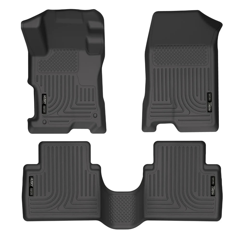 Husky Liners 08-12 Honda Accord (4DR) WeatherBeater Combo Black Floor Liners (One Piece for 2nd Row) - Husky Liners HSL98401