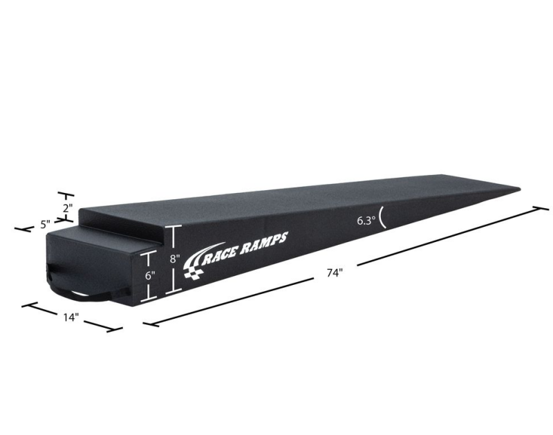 RRPRR-TR-8XL-Race Ramps 8in. Extra Long Trailer Ramp - 6.3 Degree Approach Angle-Ramps-Race Ramps