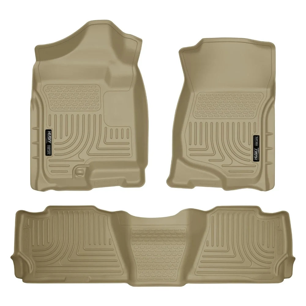 Husky Liners 07-13 GM Escalade ESV/Avalanche/Suburban WeatherBeater Tan Front/2nd Row Floor Liners - Husky Liners HSL98263