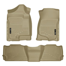 Load image into Gallery viewer, Husky Liners 07-13 GM Escalade ESV/Avalanche/Suburban WeatherBeater Tan Front/2nd Row Floor Liners - Husky Liners HSL98263