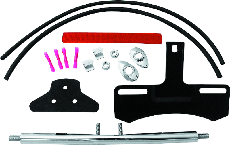 BKC490584-Bikers Choice 04-19 XL 02-17 FXD Turn Signal Relocation Kit Replaces H-D 68732-02A-Lights Corner-Bikers Choice